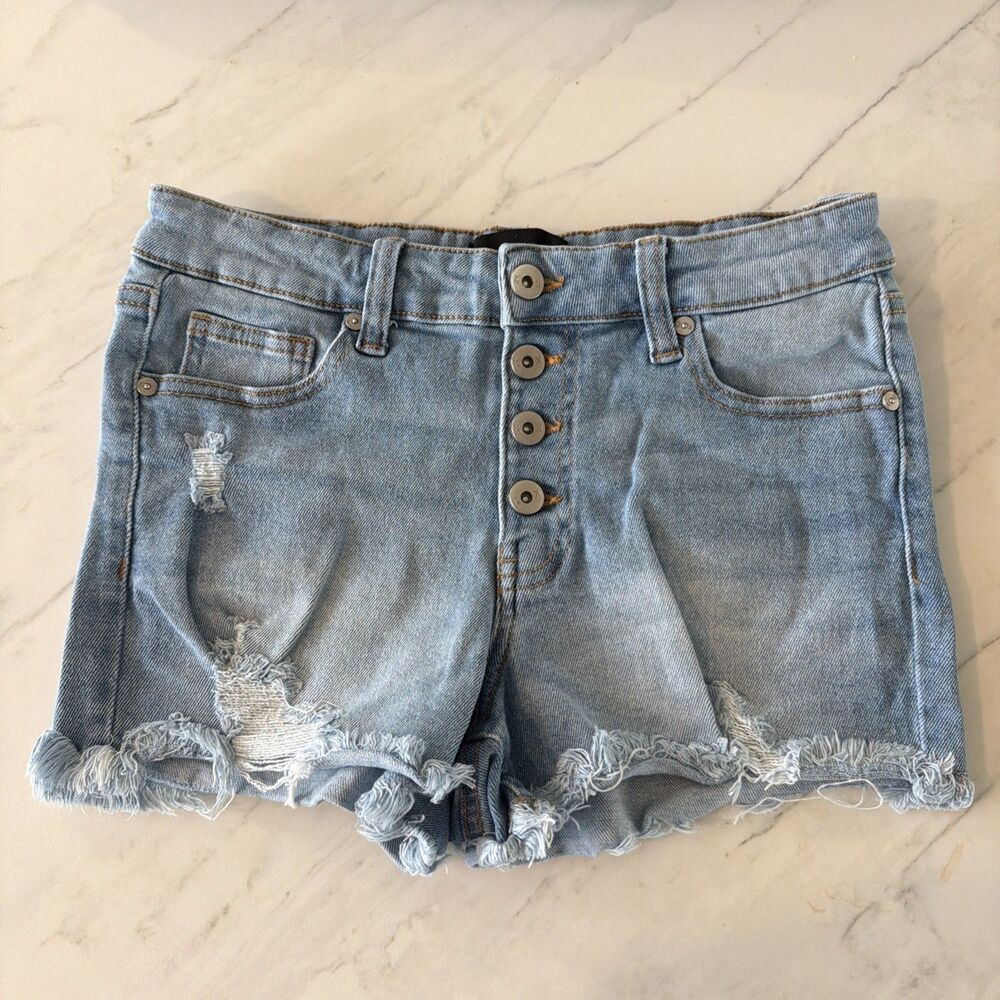 KENDALL + KYLIE Hipster Jorts Button Fly cut-offs 7 Indie Sleaze Festival